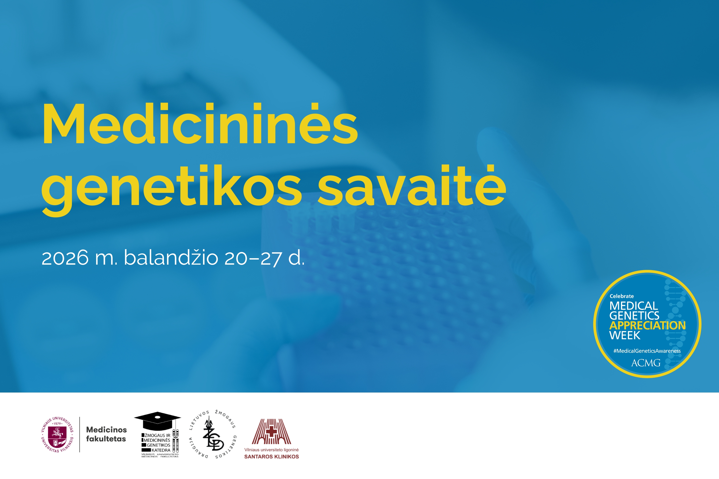 MedGen savaite intro web 2026 logo