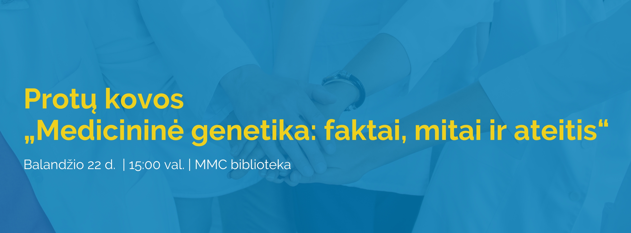 MedGen savaite protu kovos 2026 new