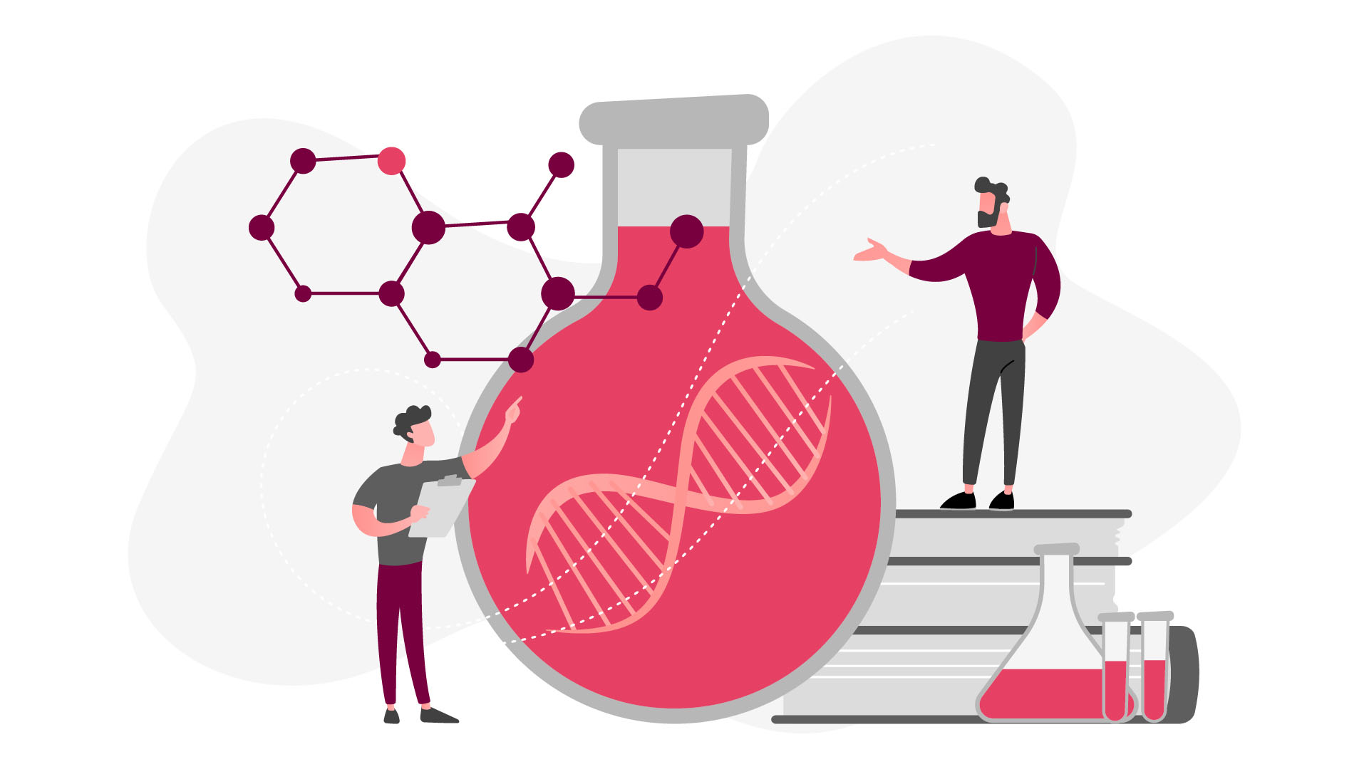  concept. Bright vibrant violet vector isolated illustration