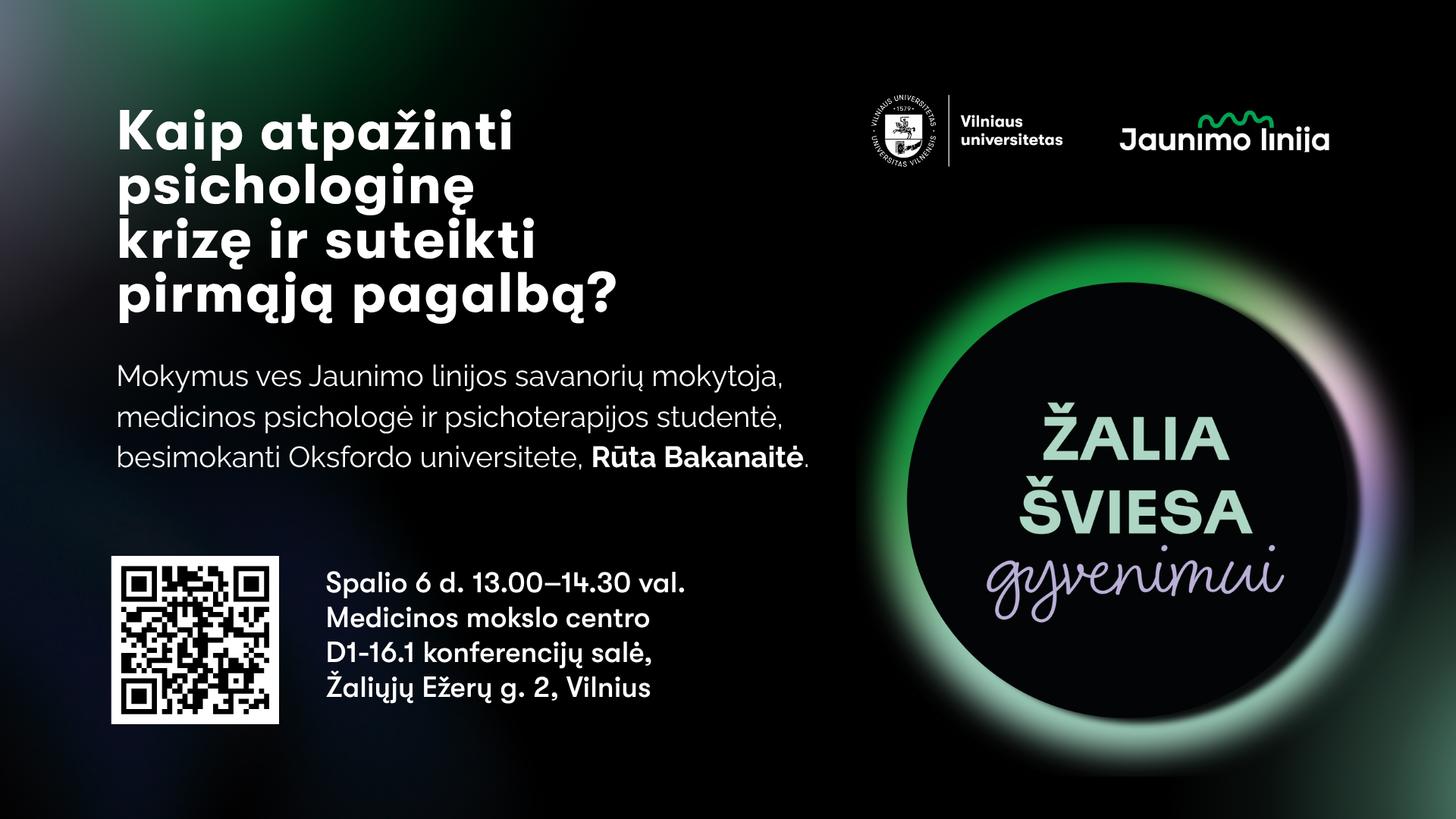 TV Kaip atpažinti psichologinę krizę ir suteikti pirmąją pagalbą